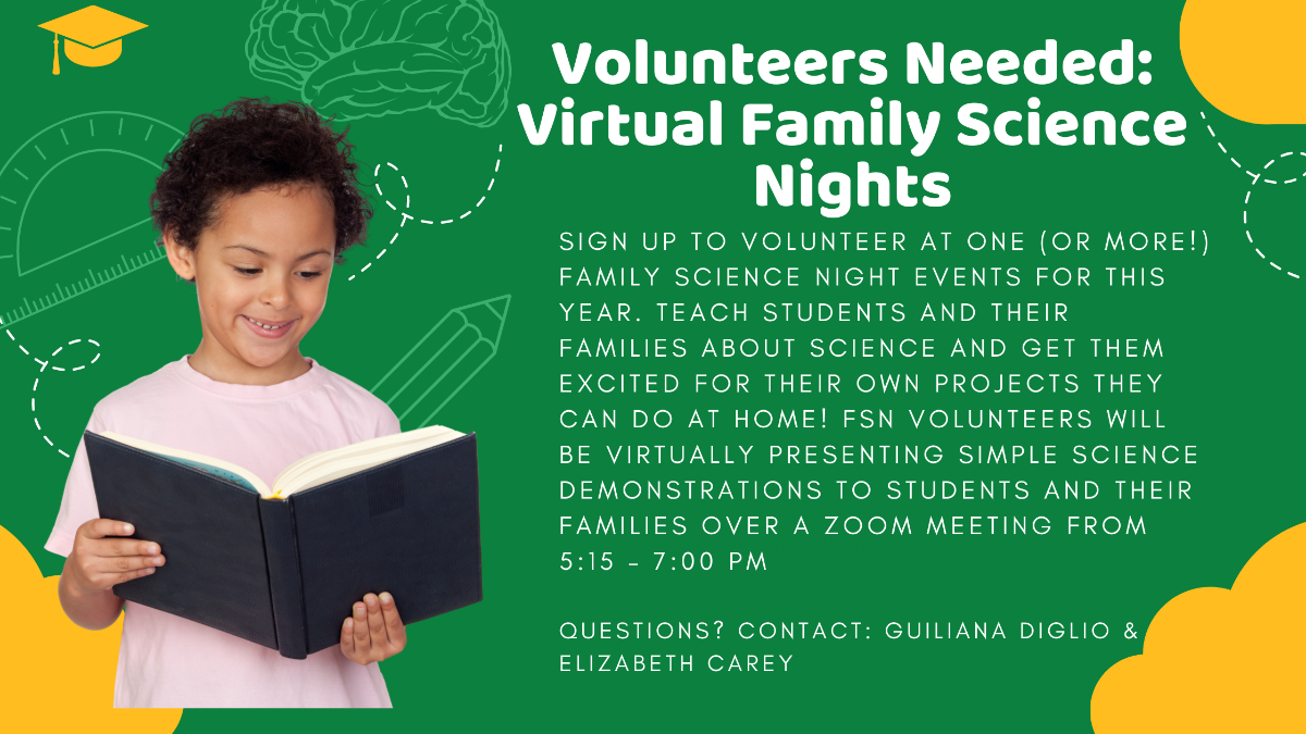 Volunteer for Family Science Night
